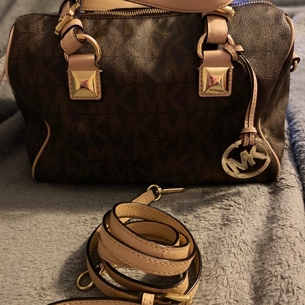 MK brown monogrammed bag